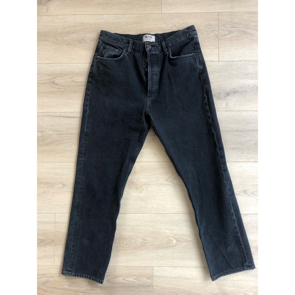 AGOLDE Riley High Rise Straight Cropped Jeans